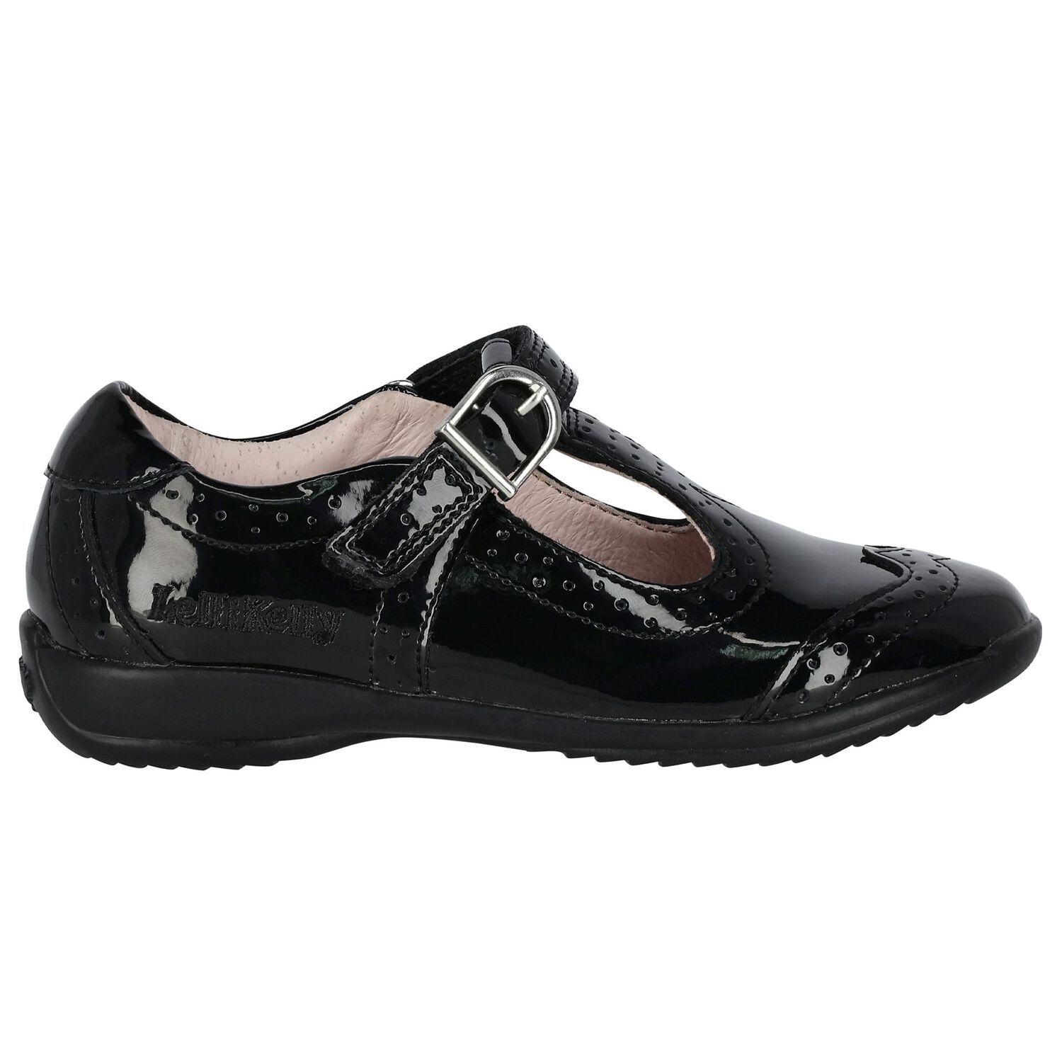 Girls Black Patent Shoes, 1, hi-res image number null