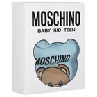 أفرول للأطفال بشعار تيدي بير باللون الأزرق, 3, hi-res