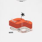 تيشيرت اولاد  بالشعار باللون الأبيض, 1, hi-res