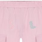 Girls Pink Logo Joggers, 1, hi-res