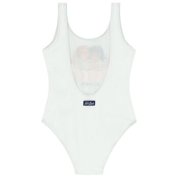 Girls White Fiorucci Swimsuit