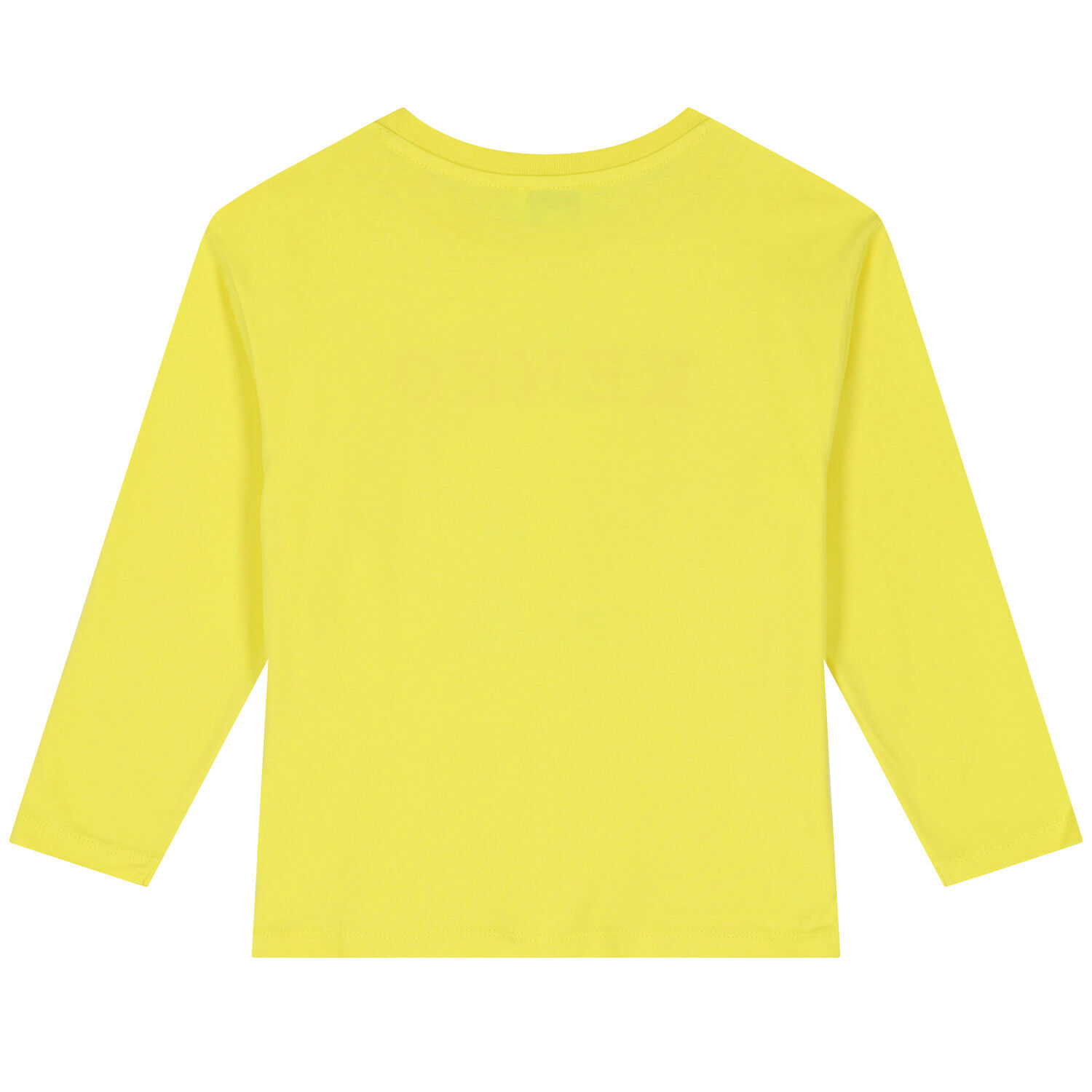 Girls Yellow Elephant Long Sleeve Top, 2, hi-res