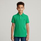 تيشيرت بولو أولاد بالشعار باللون الأخضر, 1, hi-res