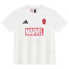 طقم شورتات أبيض وأسود بشعار مارفل, 1, hi-res