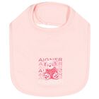 Baby Girls Pink Teddy Bear Logo Bib, 3, hi-res