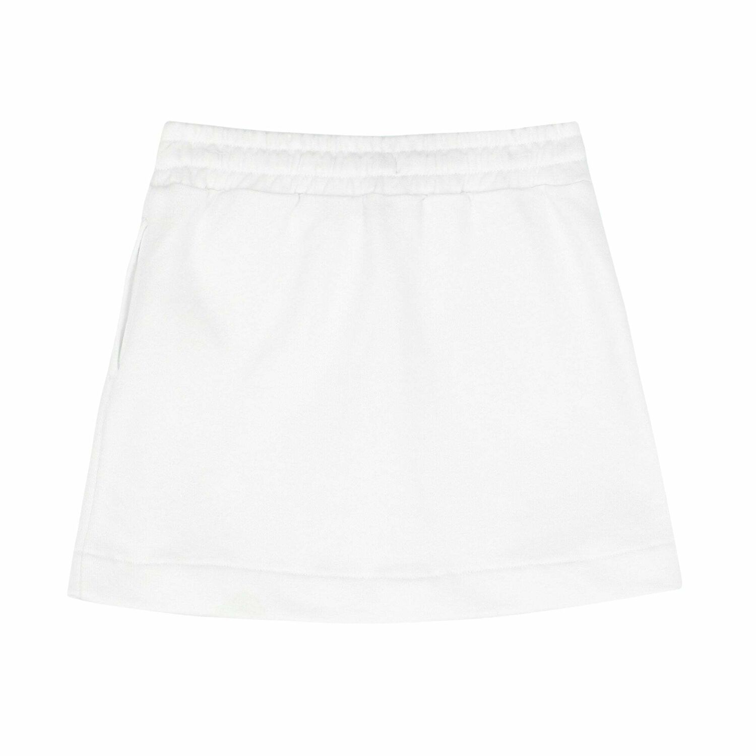 Girls White Logo Skirt, 1, hi-res