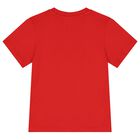 Boys Red Logo T-Shirt, 4, hi-res