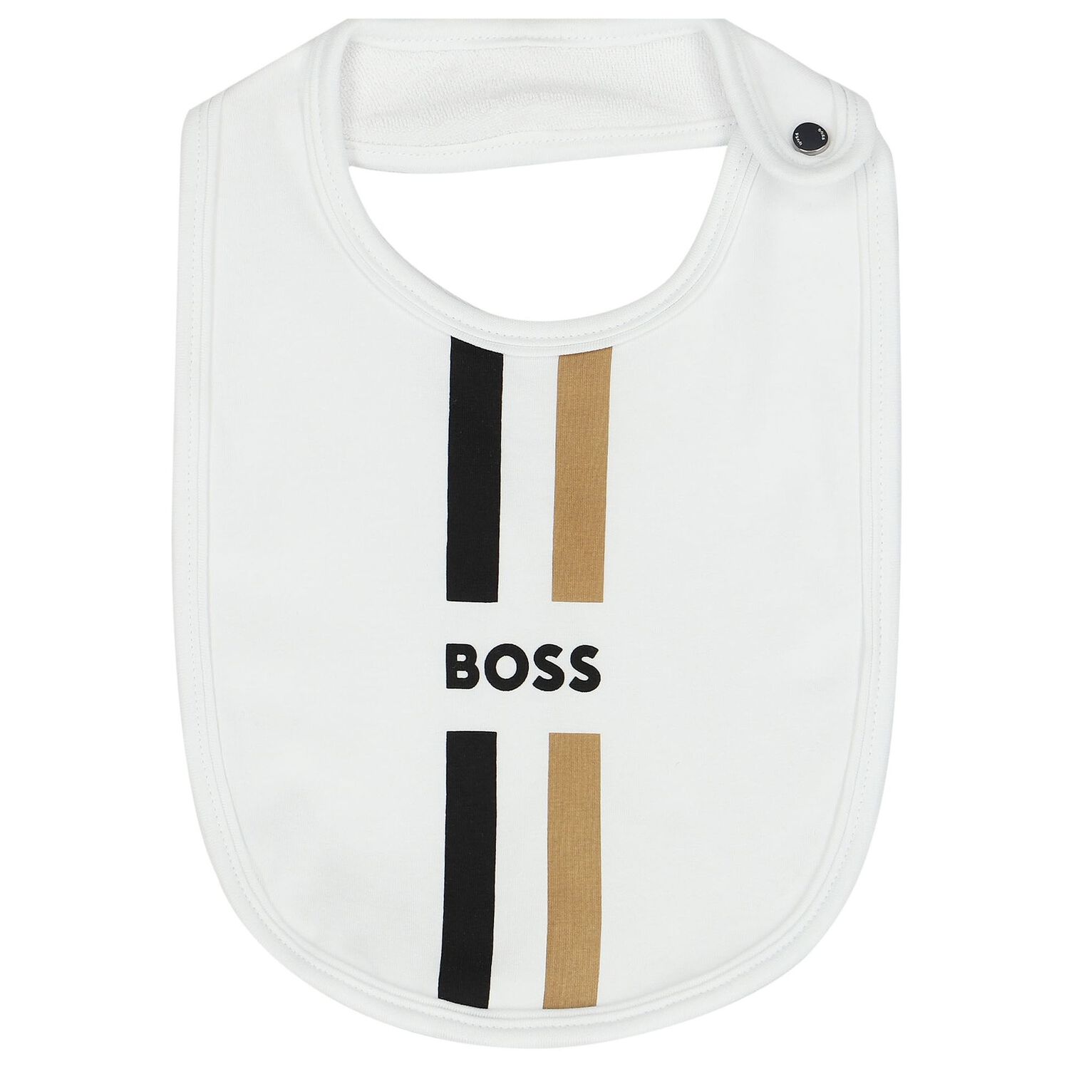 مريلة بالشعار باللون الأبيض والبيج ( 3 قطع), 1, hi-res