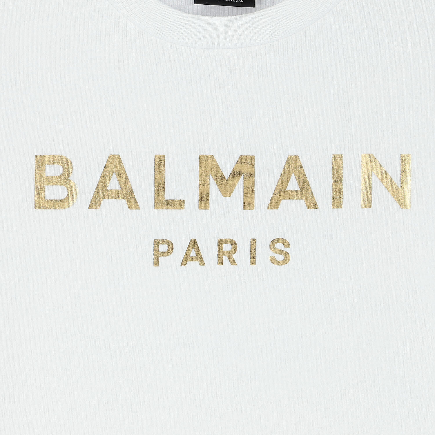 White & Gold Logo T-Shirt, 1, hi-res