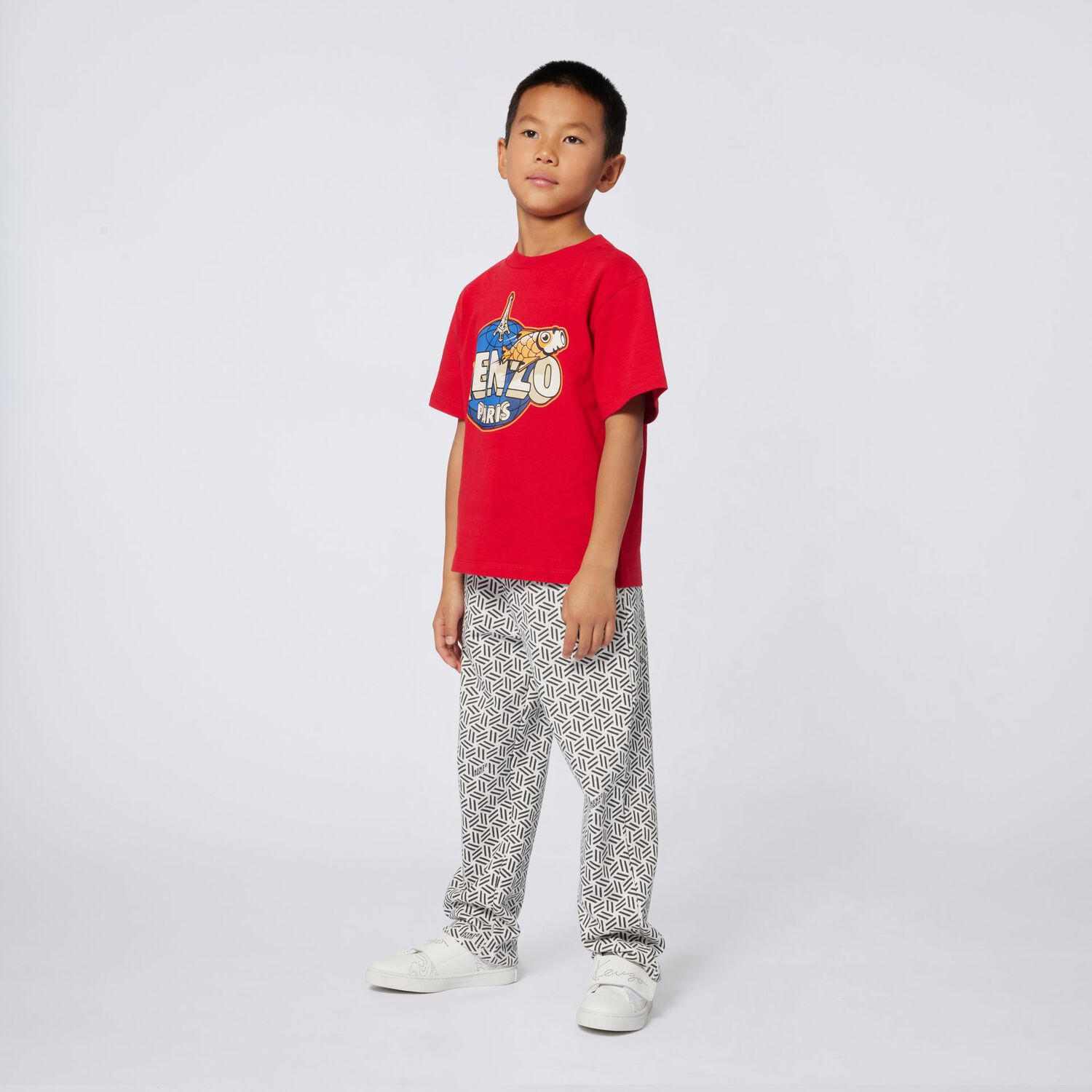 Boys Red Logo T-Shirt, 1, hi-res