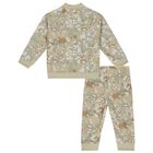 Baby Boys Beige Camouflage Logo Tracksuit, 1, hi-res