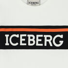 توب بأكمام بالشعار باللون الأبيض للأولاد, 1, hi-res