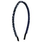 Girls Blue Diamante Headband, 4, hi-res