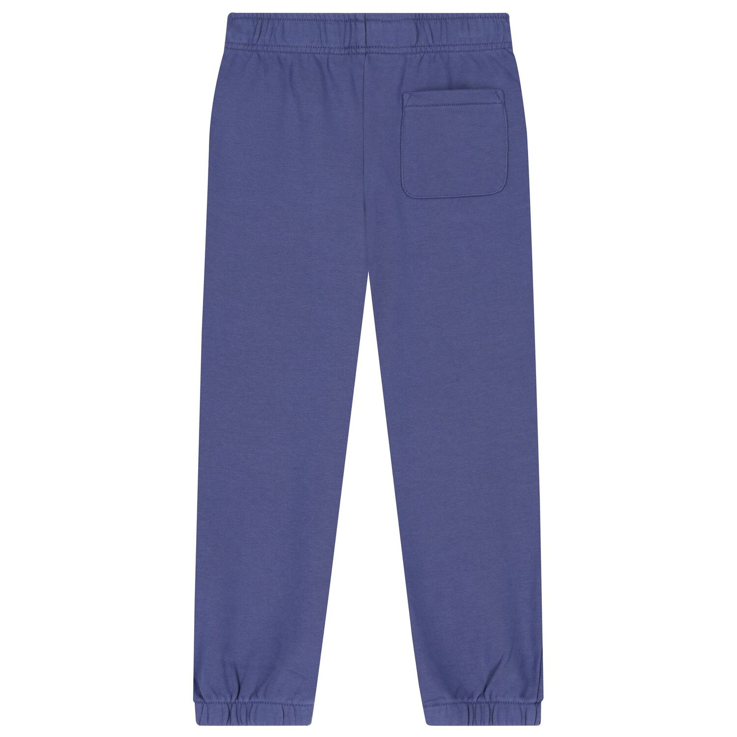 Boys Blue Cotton Jersey Joggers, 1, hi-res