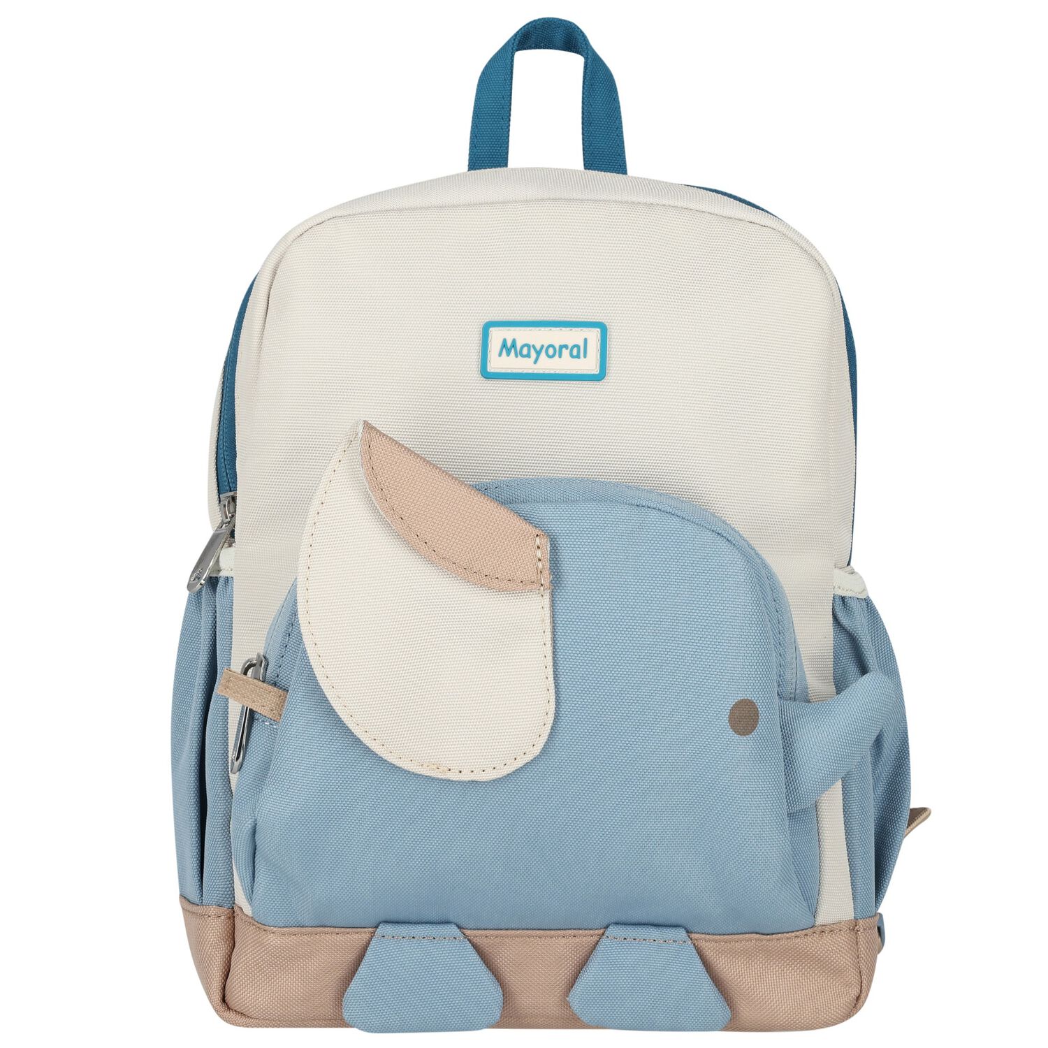 Boys Grey & Blue Elephant Backpack, 1, hi-res