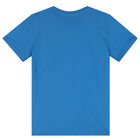 Boys Blue Logo T-Shirt, 3, hi-res