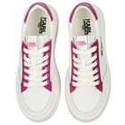 Girls White Logo Trainers, 1, hi-res