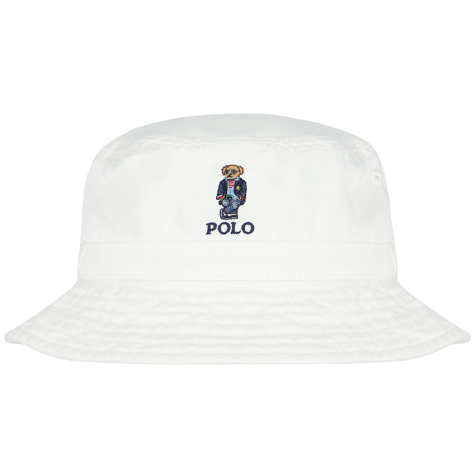 Grey and white sale polo hat