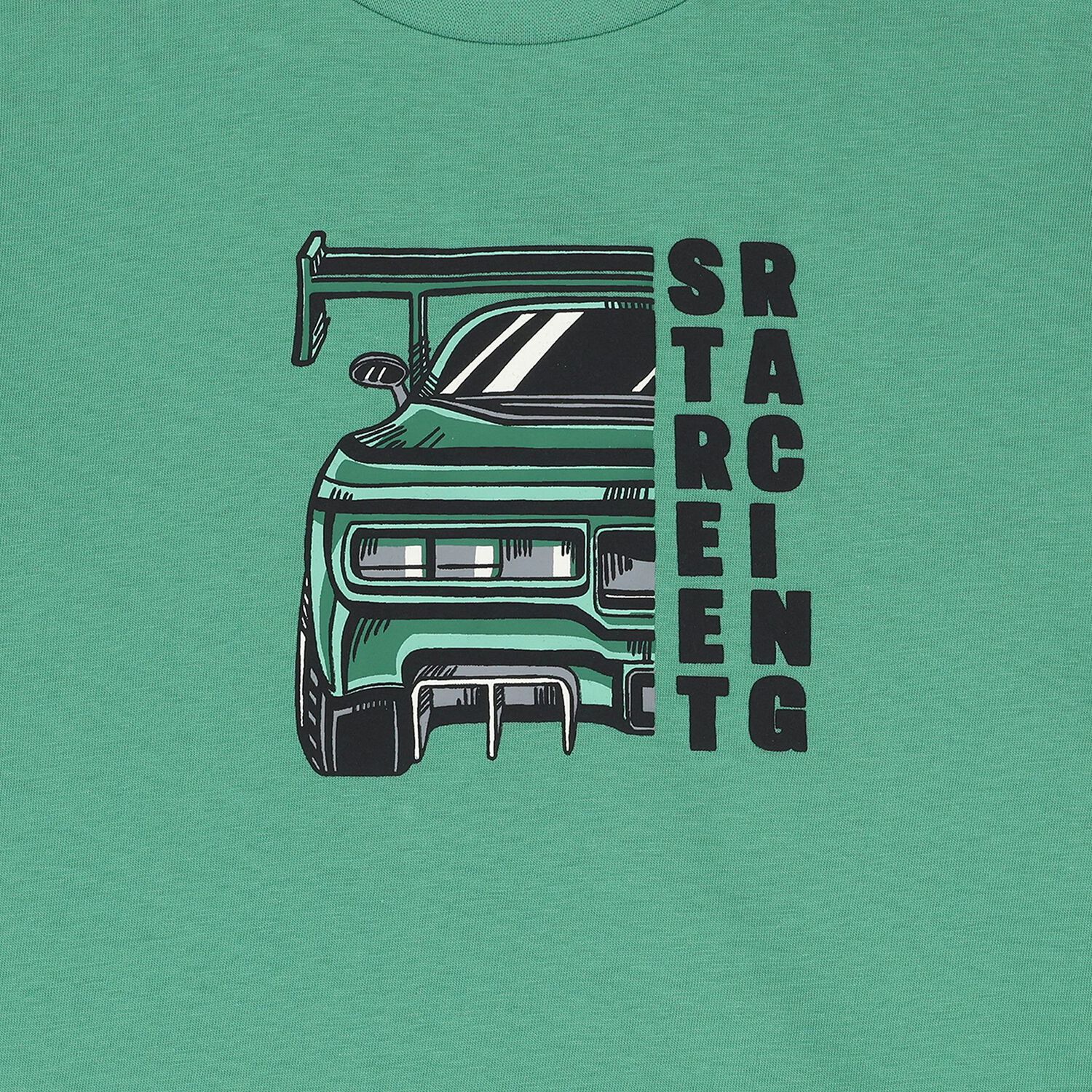 Boys White & Green Racing Car T-Shirt ( 2pack ), 1, hi-res