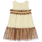 Girls Ivory Geo Map Dress, 1, hi-res