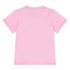 طقم شورت اطفال بالشعار باللون الوردي للبنات , 6, hi-res