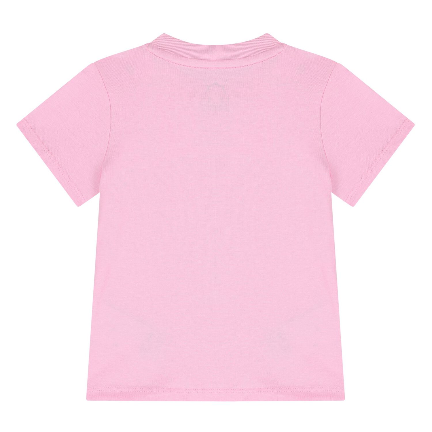 طقم شورت اطفال بالشعار باللون الوردي للبنات , 6, hi-res