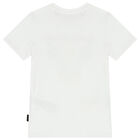 Boys White Logo T-Shirt, 1, hi-res