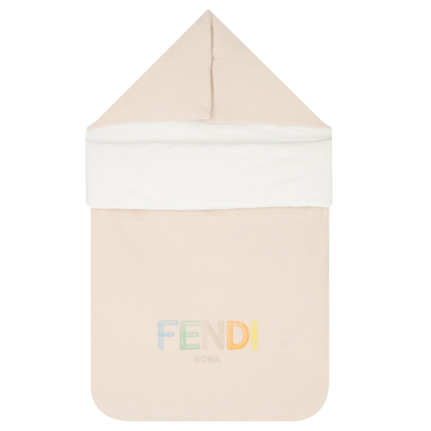 Beige & White Logo Baby Nest, 3, hi-res