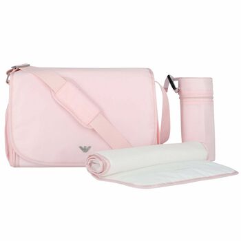 Baby Girls Pink Logo Changing Bag