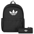 Black Logo Backpack, 1, hi-res