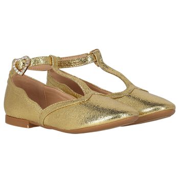 Girls Gold Shoes