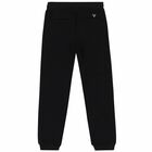Boys Black & Grey Logo Joggers, 1, hi-res