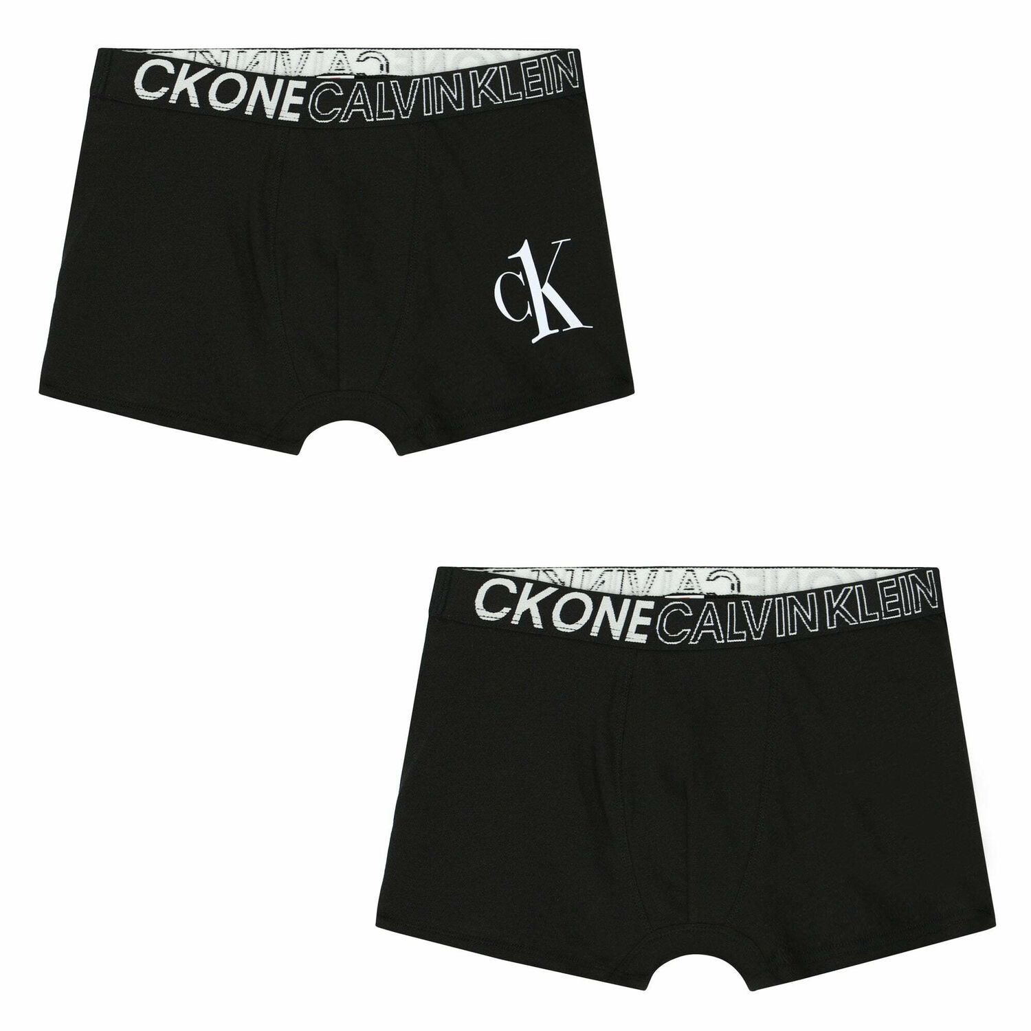 Boys Black Boxer Shorts (2-Pack), 1, hi-res