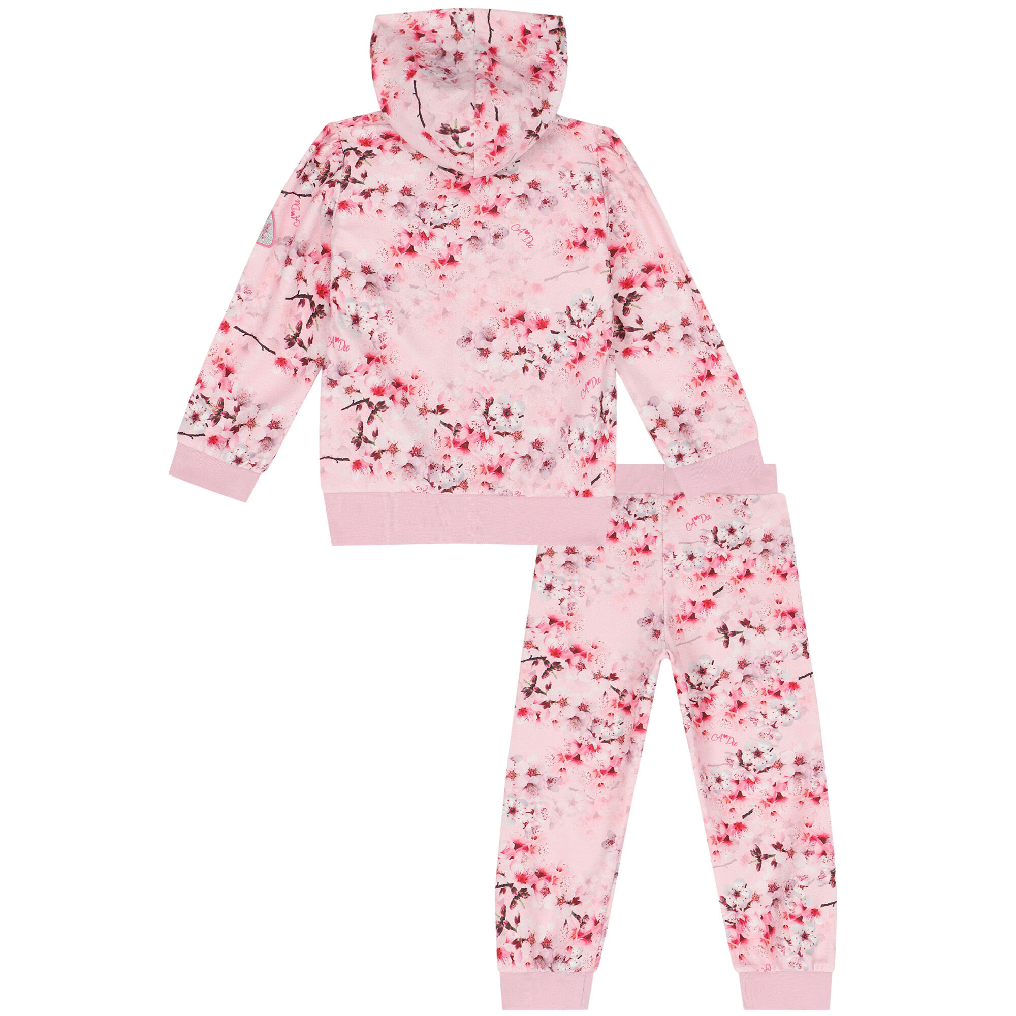 Girls floral tracksuit hotsell