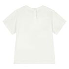 Younger Boys White & Beige Shorts Set, 2, hi-res