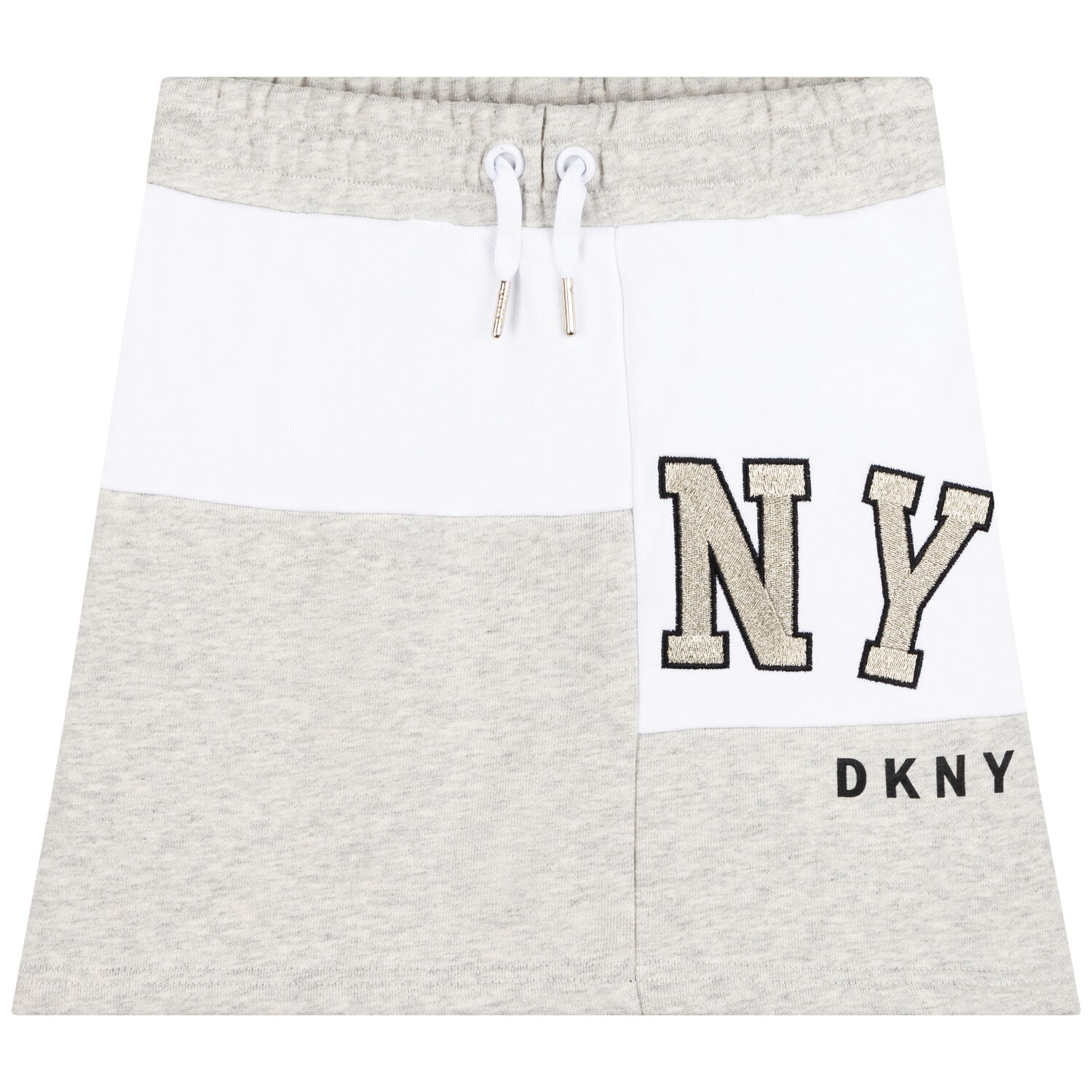 Girls Grey & White Logo Skirt, 1, hi-res image number null