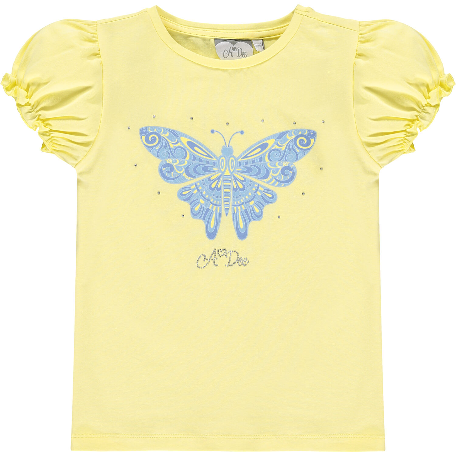Girls Butterfly T-Shirt & Skirt Set, 1, hi-res image number null