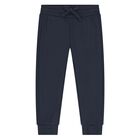 Younger Boys Ivory, Red & Navy Blue Teddy Bear Tracksuit Set (3 Piece), 3, hi-res