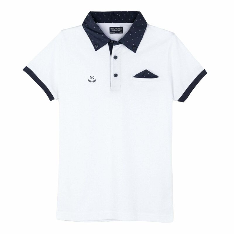 Boys White Polo Shirt, 1, hi-res image number null