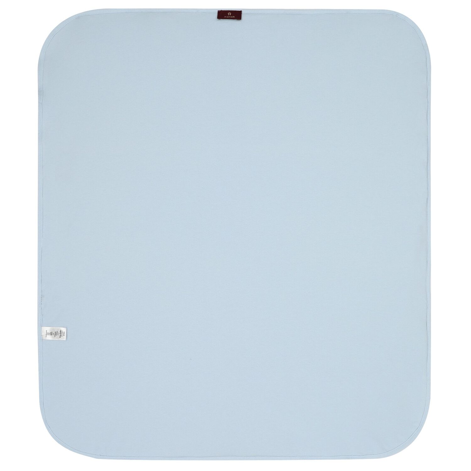 Baby Boys Blue & White Logo Baby Blanket, 2, hi-res