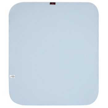 Baby Boys Blue & White Logo Baby Blanket