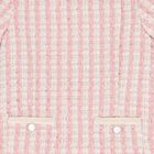 Girls Pink & Ivory Tweed Dress, 1, hi-res