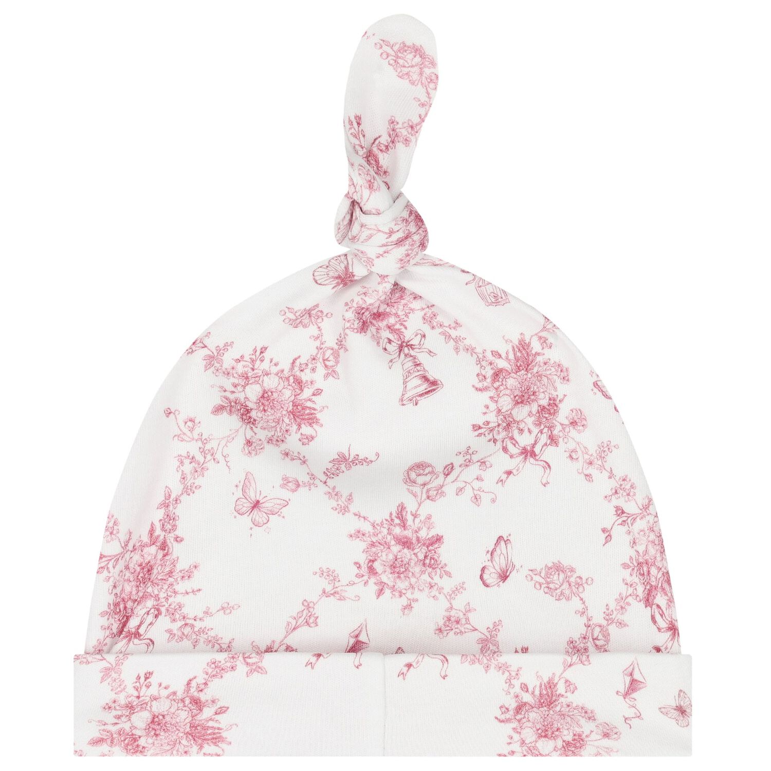 Baby Girls White & Pink Floral & Butterflies Babygrow Set, 1, hi-res