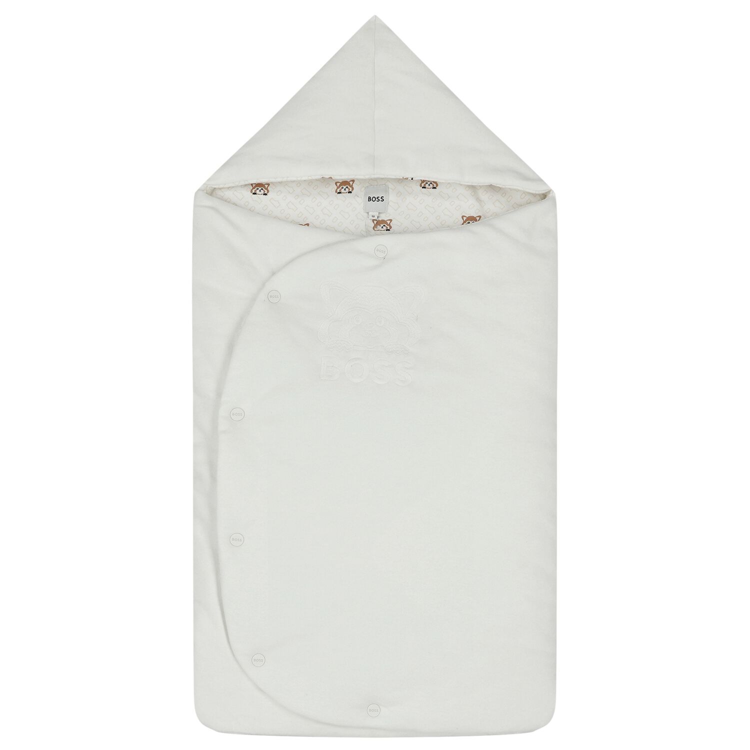 مدس بالشعار باللون العاجي, 1, hi-res