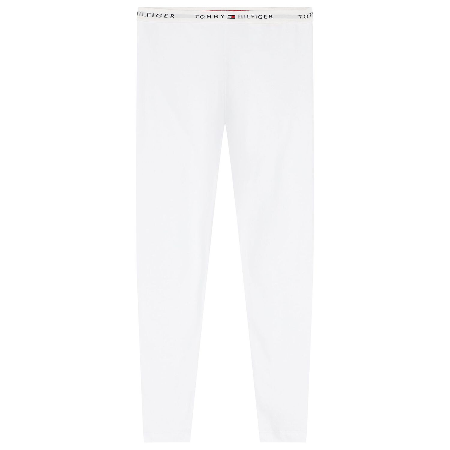 Girls White & Navy Blue Cotton Leggings ( 2-Pack ), 1, hi-res image number null