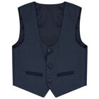 بدلة باللونين الكحلى والابيض للاولاد, 1, hi-res