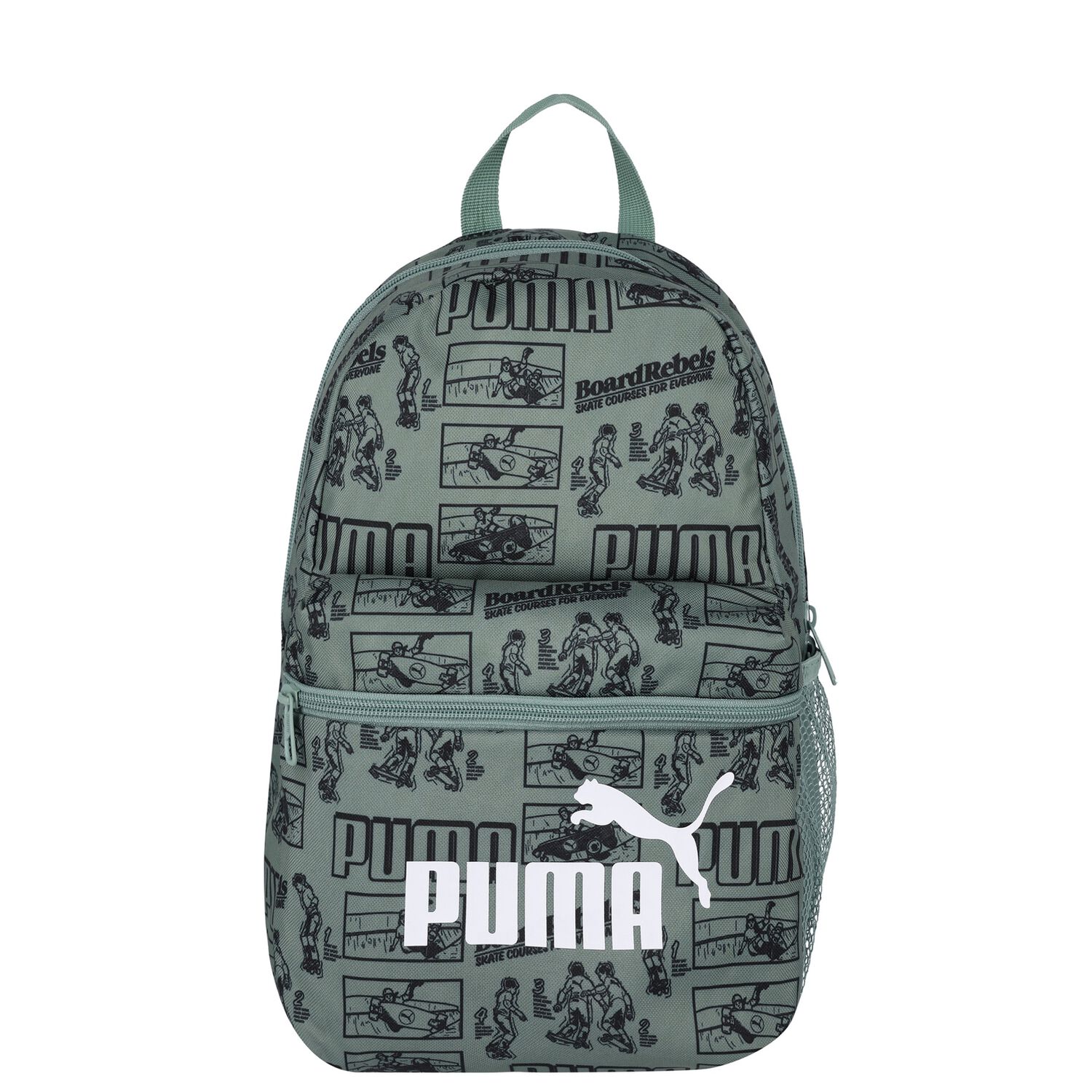 Boys Green Logo Backpack, 1, hi-res