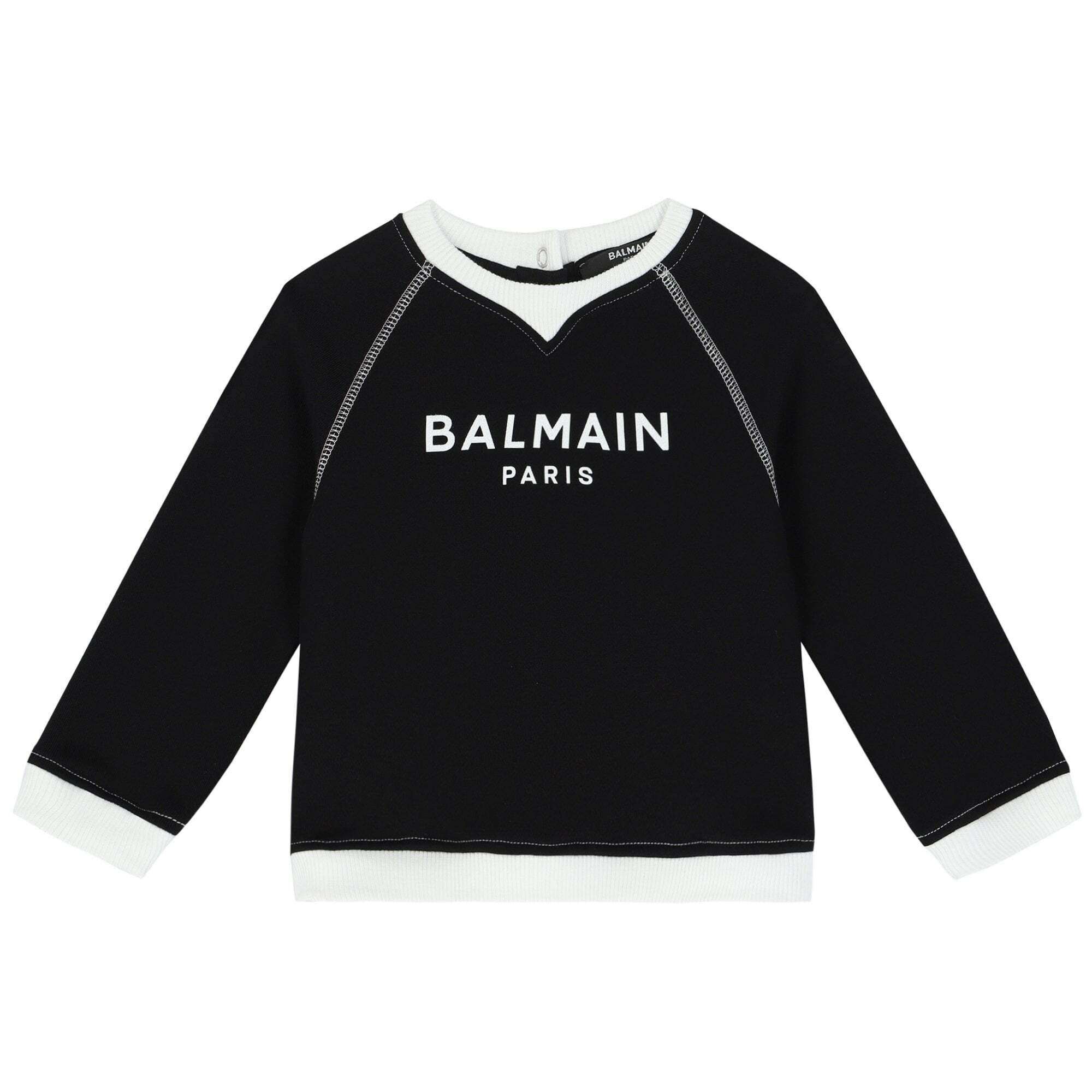 Balmain hoodie black and white sales
