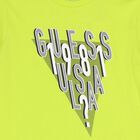 تي شيرت أخضر بشعار للأولاد, 1, hi-res