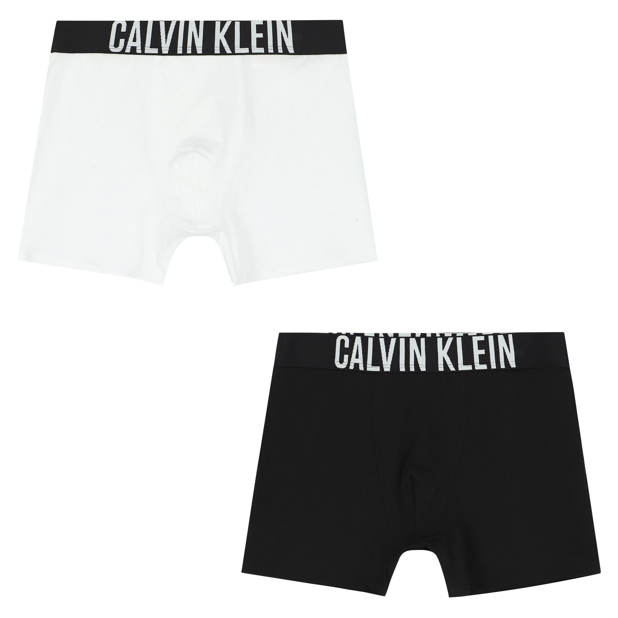 Calvin Klein Boys White Black Boxer Shorts 2 Pack Junior